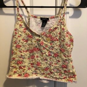 Floral rue21 crop top